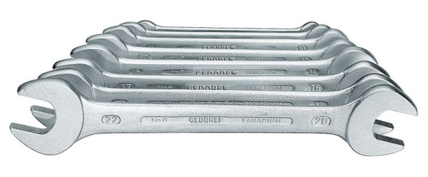 Jeu de clés à fourche double GEDORE, 8 pièces, 6077380