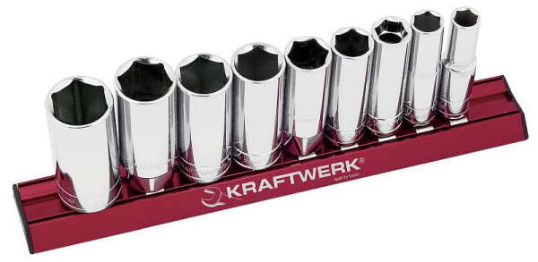 Jeu de clés à douilles longues Kraftwerk, MAGALU 3/8", 9 pièces, 201599