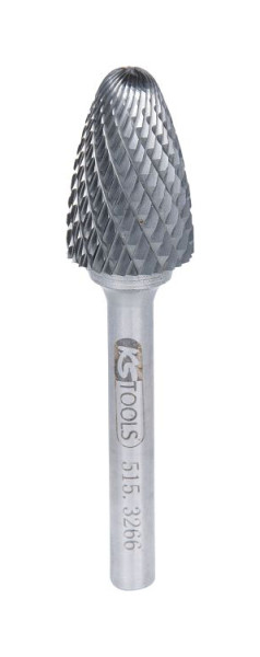 KS Tools Fraise à arc rond HM forme F, 16 mm, 515.3266