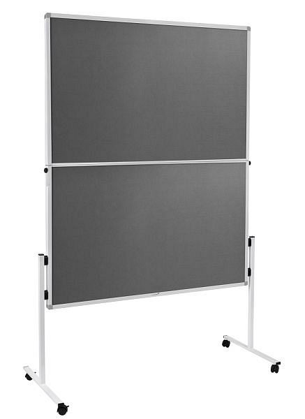 Tableau de présentation Legamaster ECONOMY pliable, recouvert de feutre, gris, 150 x 120 cm, 7-209300