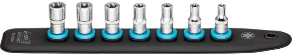 Hazet SmartRail avec 7 fentes, carré 6,3 mm (1/4 pouce), profil TORX® externe, E5, E6, E7, E8, E10, E11, E12, nombre d'outils : 7, 850E-SR/7