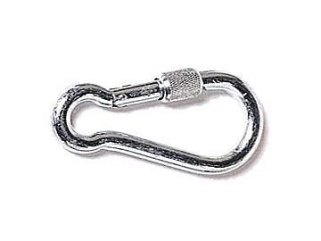Mousqueton Growi galvanisé, avec vis, 100 x 10 mm, 10070030