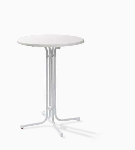 Table de bar VEBA Berlin blanc Ø 80 cm, P16180