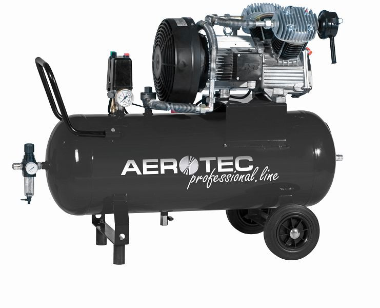 Compresseur industriel à piston d'air comprimé AEROTEC 200 L, débit : 600 L/min, 201420071
