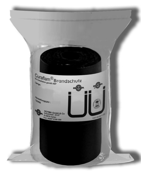DOYMA Curaflam Rollit ISO Pro Pack comprenant 4 panneaux de protection incendie, longueur du ruban 2,5 m / largeur 125,0 mm, 334200250000