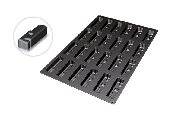 Moule à pâtisserie en silicone Schneider Fantasy 11, 40x 60 cm, dimensions 120 x 36 mm, hauteur 28 mm, 115327