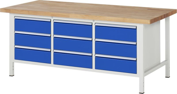 Etabli RAU série 8000 - modèle 8574, L2000 x P900 x H840-1040 mm, 13-8574A2-209B4H.11