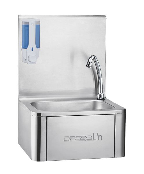 Lavabo Casselin à commande au genou avec distributeur de savon, CLV1B