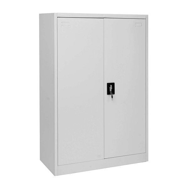 Classeur Mendler HWC-H17, armoire de bureau en acier, 2 portes, 140x90cm gris, 72737