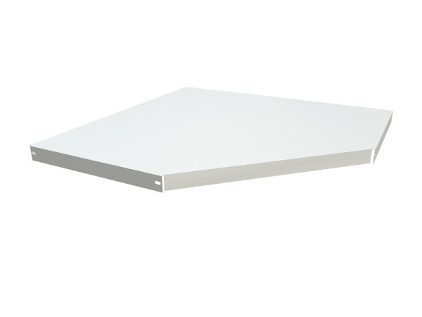 Kerkmann étagère d'angle supplémentaire M2, 700 x 700 x 40 mm, gris clair, 51591011