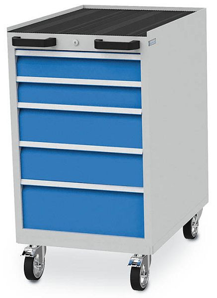 Bedrunka+Hirth armoire à tiroirs mobile T736 R 18-24, 2x100, 2x150, 1x200 mm, tiroir à extension totale 100%, 100 kg, 555 x 736 x 990 mm, 04.10.05V