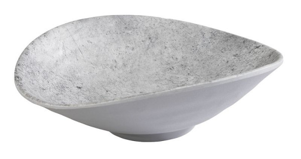 Bol APS -ELEMENT-, 17,5 x 15,5 cm, hauteur : 5,5 cm, mélamine, couleur : aspect béton, 0,18 litre, 84827