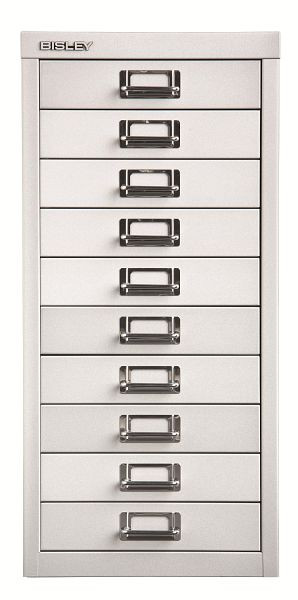 Bisley MultiDrawer™, série 29, DIN A4, 10 tiroirs, argent, L2910355