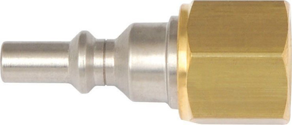 Raccord à bouchon ELMAG en acier inoxydable acétylène, FI 3/8' - GAUCHE pour réducteur de pression selon EN 561, 55246