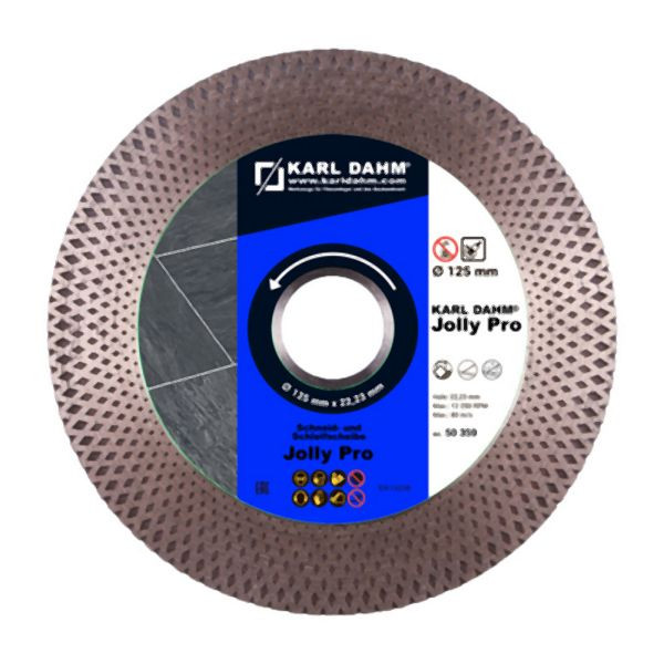 Disque à tronçonner diamanté Karl Dahm Jolly Pro 125 mm, 50359