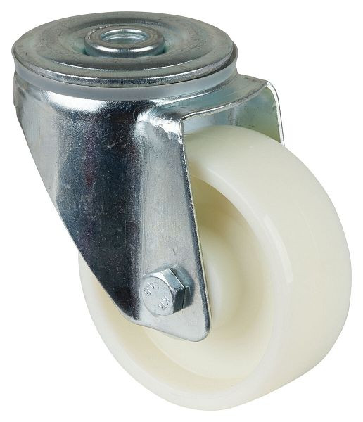Rouleau de transport BS rollers, largeur de roue 30 mm, Ø roue 80 mm, capacité de charge 125 kg, bande de roulement/corps de roue en plastique, roulement à rouleaux, lot de 4, L101.B10.080