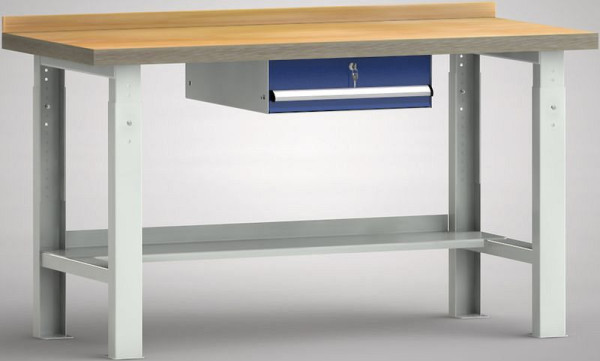 Etabli standard KLW - 1500 x 700 mm L x P, réglage en hauteur : 740 - 1040 mm, WS513V-1500M40-E7001