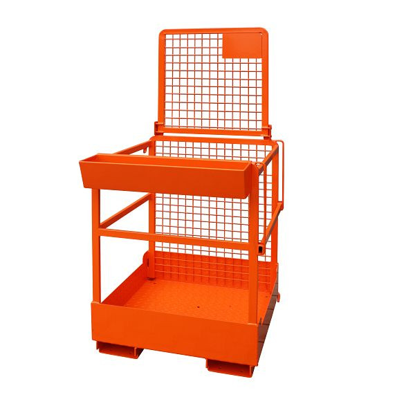 Panier industriel Eichinger pour chariot élévateur 1 personne, orange pur, 10730500000100