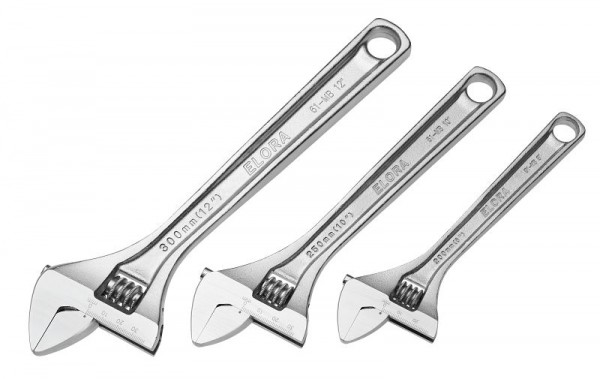 Jeu de clés à molette ELORA "Economy", 3 pièces, 61MB S3, 0061500031000