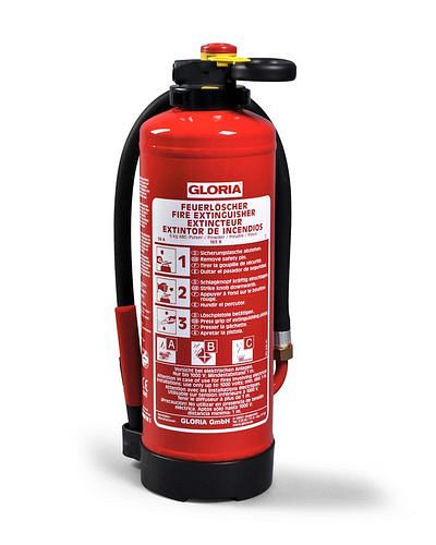 Extincteur à poudre DENIOS GLORIA, 9 kg, classe de feu A, B, C, 273-510
