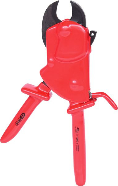 KS Tools Coupe-câble à cliquet à une main avec isolation de protection, 290 mm, 117.1245
