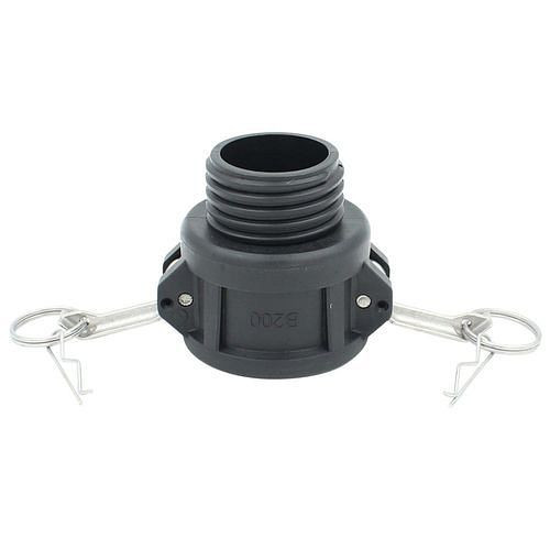 Adaptateur DENIOS IBC, prise Camlock 2 type B, vers gros filetage S60x6 AG, pack: 3 pièces, 311470