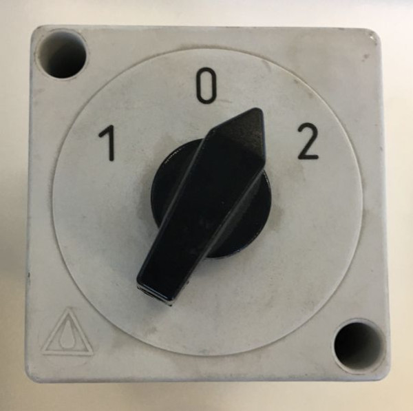 Interrupteur pas à pas moteur ELMAG 0-1-2, complet avec boîtier pour BS-H (V), 9709207