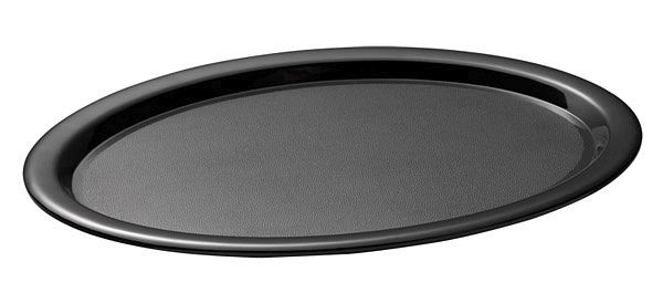 Plateau de service APS -KAFFEEHAUS-, 28,5 x 21,5 cm, hauteur : 1,5 cm, mélamine, noir, 84253