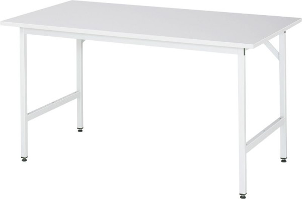 Table de travail RAU série Jerry (3030) - réglable en hauteur, plaque en mélamine EGB, 1500x800-850x800 mm, 06-500ME80-15.12
