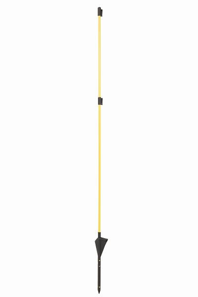 Poteau en fibre de verre Pulsara ø10mm x 1,10m jaune, lot de 10, 024926