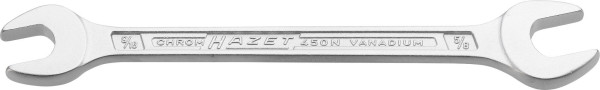 Clé à fourche double Hazet, profil hexagonal externe, 9/16 x 5/8 ", 450NA-9/16X5/8VKH
