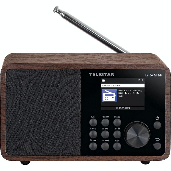 Radio multifonction TELETAR DIRA M 14i, avec écran couleur LCD TFT, USB, fonctions média, DAB+/FM/Web, réveil, MP3, WMA, AAC, 20-100-01