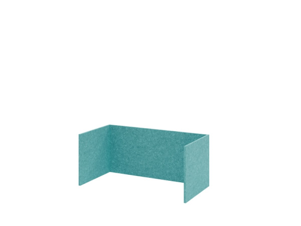 Hammerbacher FlexWall insert en feutre 80 cm, 1 OH, turquoise, VFWF18/U