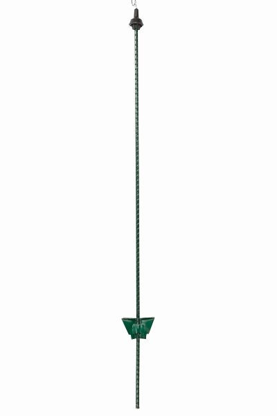 Poteau à ressort en acier Pulsara 1,05 m vert avec oeillet en fil, paquet de 25, 019670