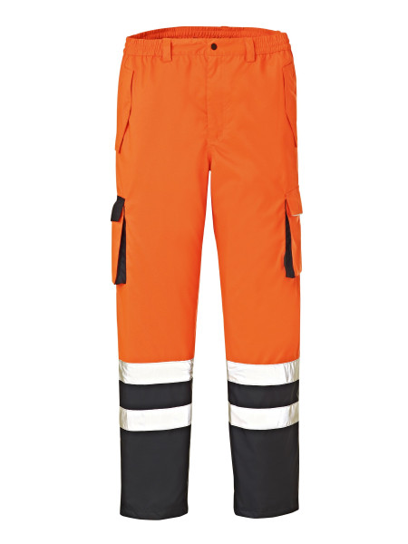 Pantalon de protection contre les intempéries haute visibilité 4PROTECT BALTIMORE, orange vif/marine, taille : 3XL, lot de 10, 3491-3XL