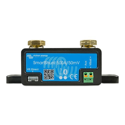 Victron Energy Shunt Smartshunt 500 A/50 mV, VE.Direct, Bluetooth, 1-67-012690, SHU050150050