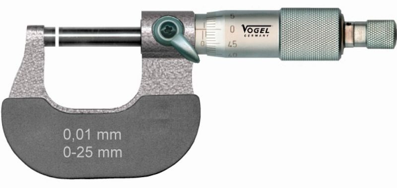 Vogel Germany Micromètre DIN 863, 50 - 75 mm, A: 8 mm, B: 45 mm, D: 3.0 mm, L: 82 mm, 231353