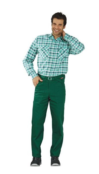 Planam shirts chemise country manche 1/1, à carreaux verts, taille 39/40, 0482039
