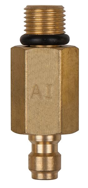 KS Tools pièce d'adaptation M10x1,0 filetage extérieur et raccord de tuyau 1/4" avec bague d'étanchéité, 150.2348