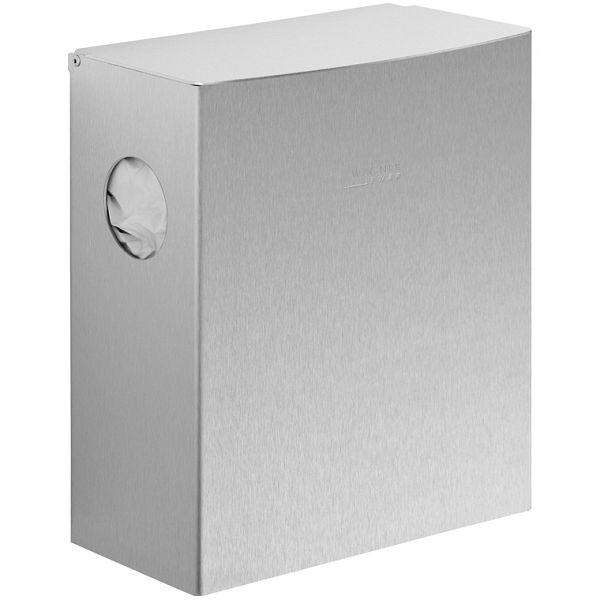 Wagner EWAR poubelle hygiénique 5l avec distributeur de sachets hygiéniques en plastique WP177, finition satinée, 727085
