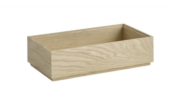 Caisse en bois APS GN 1/3 -VALO-32,5 x 17,6 cm, hauteur : 8,5 cm, bois de chêne (huilé), 14007
