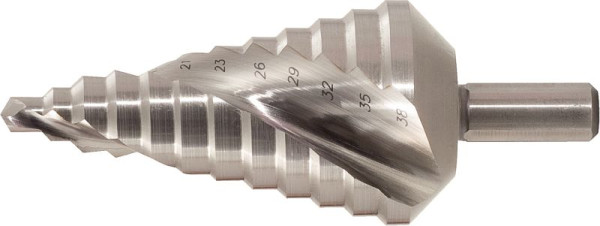 KS Tools Foret étagé HSS Co 5, diamètre 5-28 mm, 7 étapes, 330.2335