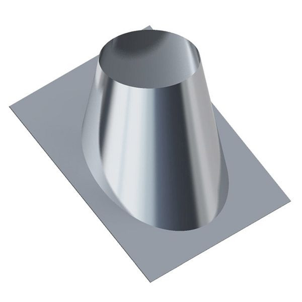 Conduit de toit de cheminée extérieure Solarbayer 40-50 degrés pour cheminée extérieure de 200 mm, 530051801