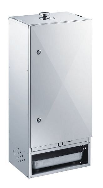 Fumoir Peetz en acier inoxydable avec porte, HxLxP: 85cm x 39cm x 28cm, 630095