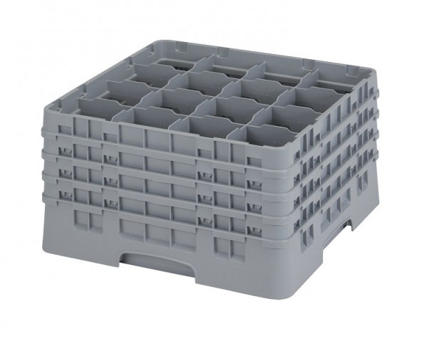 Panier de lavage Cambro 16 compartiments Hauteur Camrack®: 23 cm Gris doux, SU: 2 pièces, 16S900151