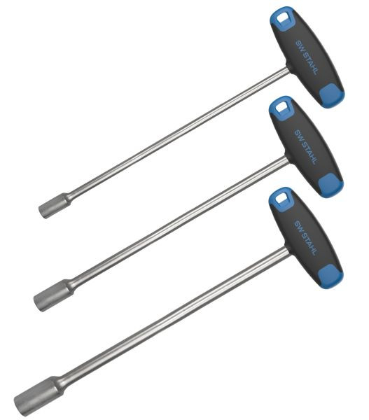 Jeu de clés à douille SW en acier à manche en T, 6 pans, 8-10-13 mm, 3 pièces, 02052L