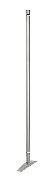 Système mural de présentation Kerkmann, colonne d'extrémité, L 55 x H 1750 mm, aluminium argenté, 45692914