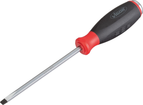 Tournevis plat VIGOR avec capuchon impact, profil fendu, 1 x 4,5 mm, V3598