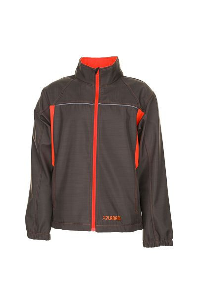 Veste softshell Planam Basalt Neon, olive/orange, taille XL, 6292056