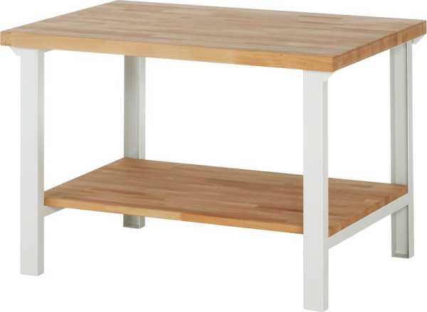 Etabli RAU série 7000 - conception modulaire, étagère en hêtre massif, 1250x840x900 mm, 03-7000-7-129B4S.12